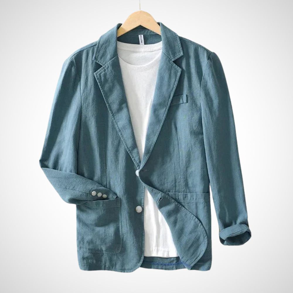 Leichter Blazer aus Leinen in Blau – modern und stilvoll