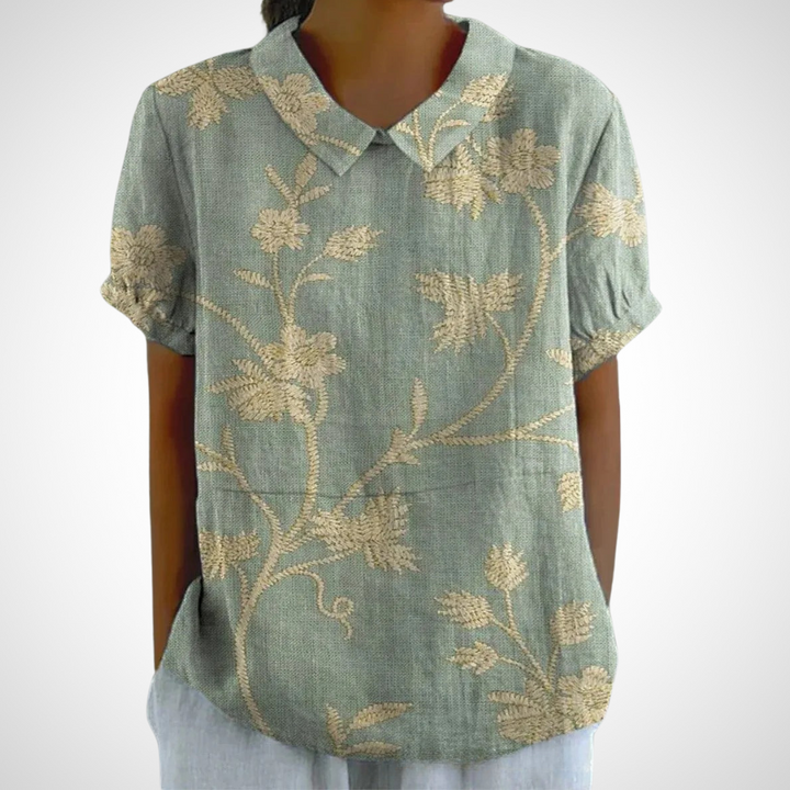 Manja Mühelos Elegante Blumenbluse für Damen