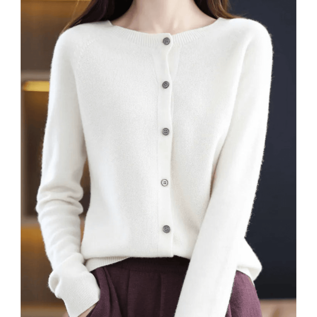 Marta Damen Strickjacke mit O - Ausschnitt - Modehaus Blum