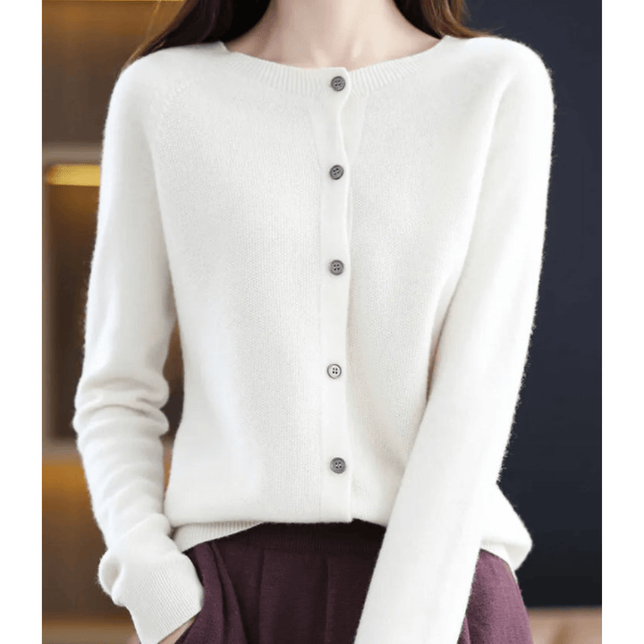 Marta Damen Strickjacke mit O - Ausschnitt - Modehaus Blum