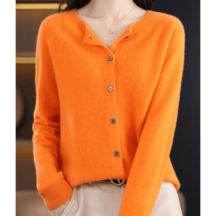 Marta Damen Strickjacke mit O - Ausschnitt - Modehaus Blum