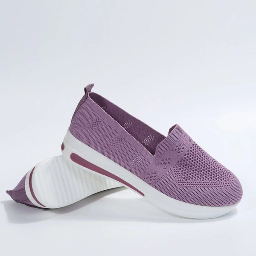 Unterstützende orthopädische Schuhe für Damen in lila mit weicher Sohle und modischem Stil Damenschuhe