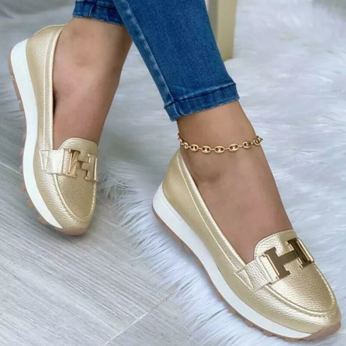 Plateausneaker mit gepolsterter Sohle für Damen in Beige – vielseitige Damensneaker in neutralem Ton für jedes Outfit