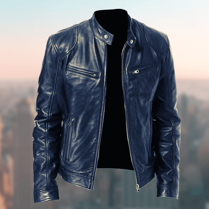 Raimund Herren - Lederjacke im Vintage - Look - Modehaus Blum