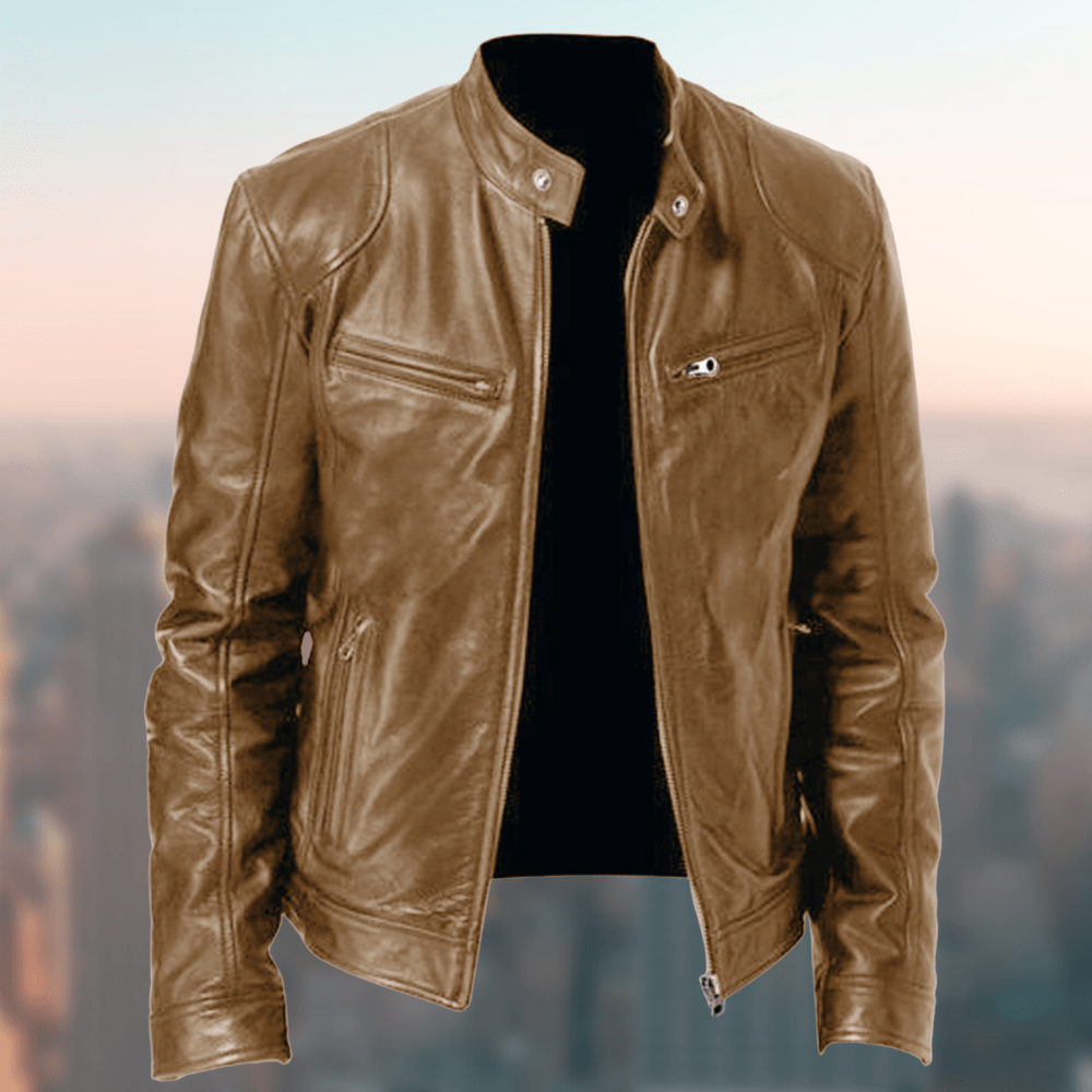 Raimund Herren - Lederjacke im Vintage - Look - Modehaus Blum