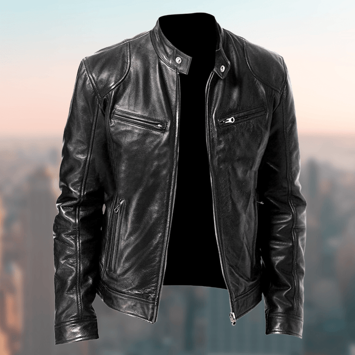 Raimund Herren - Lederjacke im Vintage - Look - Modehaus Blum