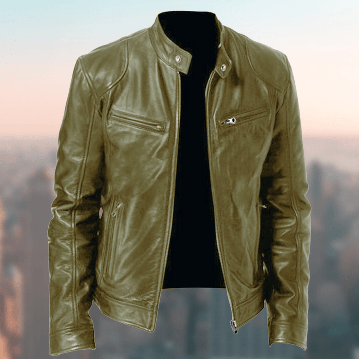 Raimund Herren - Lederjacke im Vintage - Look - Modehaus Blum