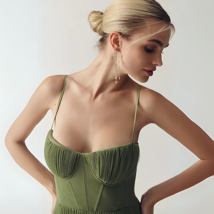 Richarda Elegantes Plissiertes Midikleid für Damen