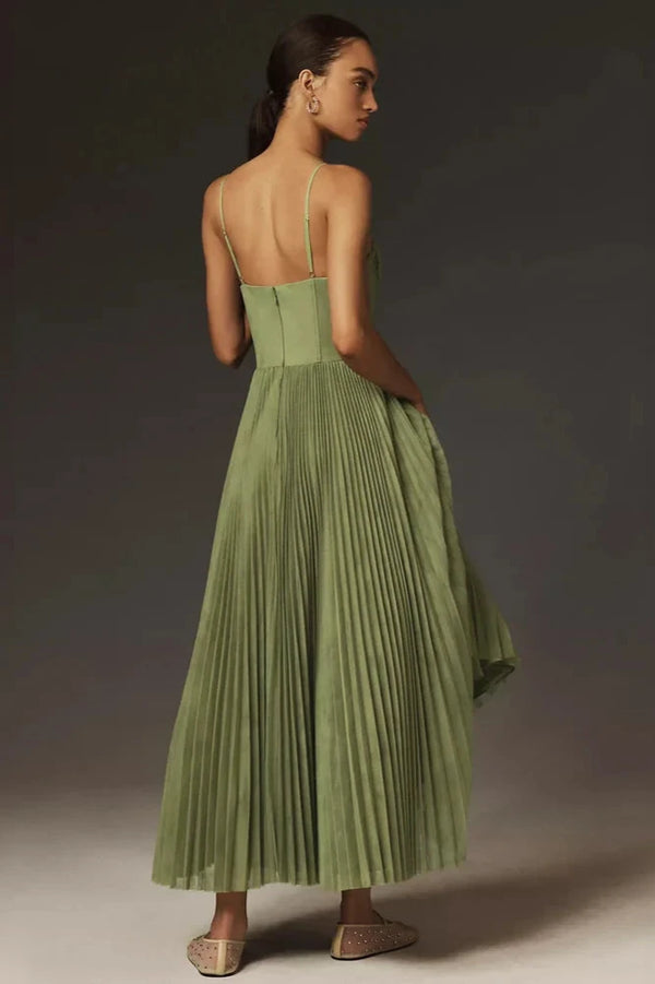 Richarda Elegantes Plissiertes Midikleid für Damen