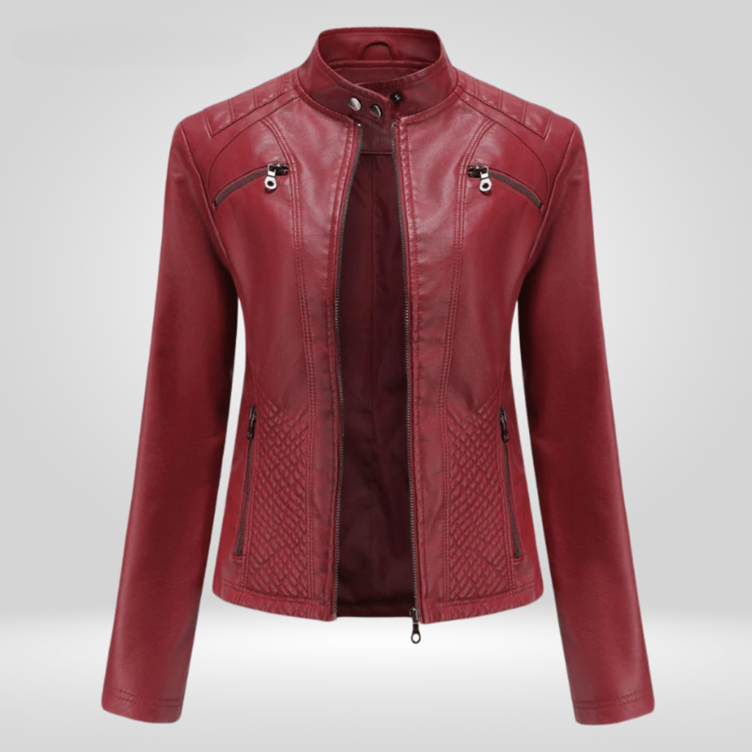 Sara Damen Kunstleder - Moto - Jacke - Modehaus Blum