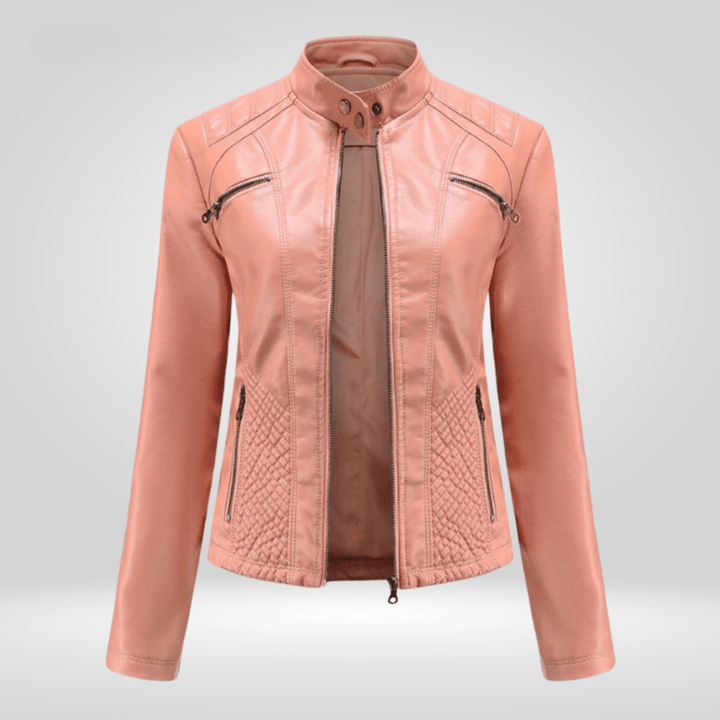 Sara Damen Kunstleder - Moto - Jacke - Modehaus Blum