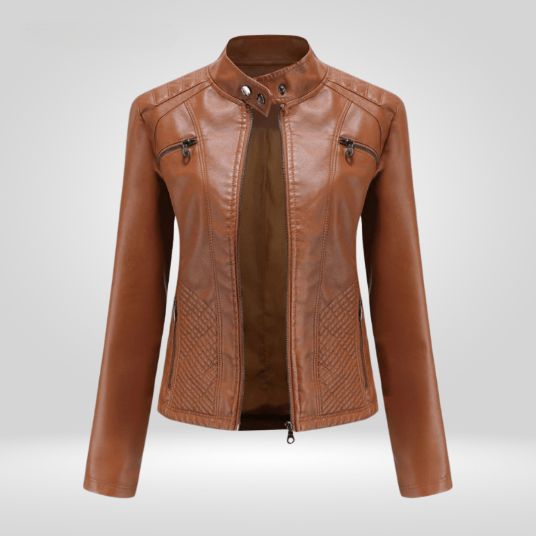 Sara Damen Kunstleder - Moto - Jacke - Modehaus Blum