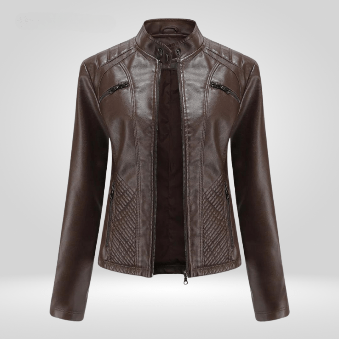 Sara Damen Kunstleder - Moto - Jacke - Modehaus Blum