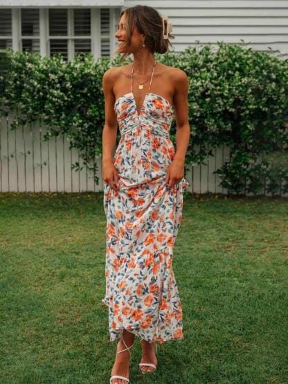 Althea Sommer Maxikleid mit Neckholder