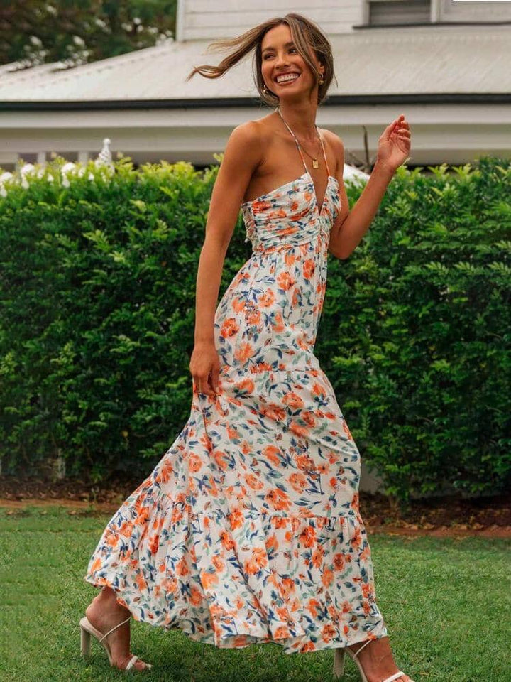 Althea Sommer Maxikleid mit Neckholder