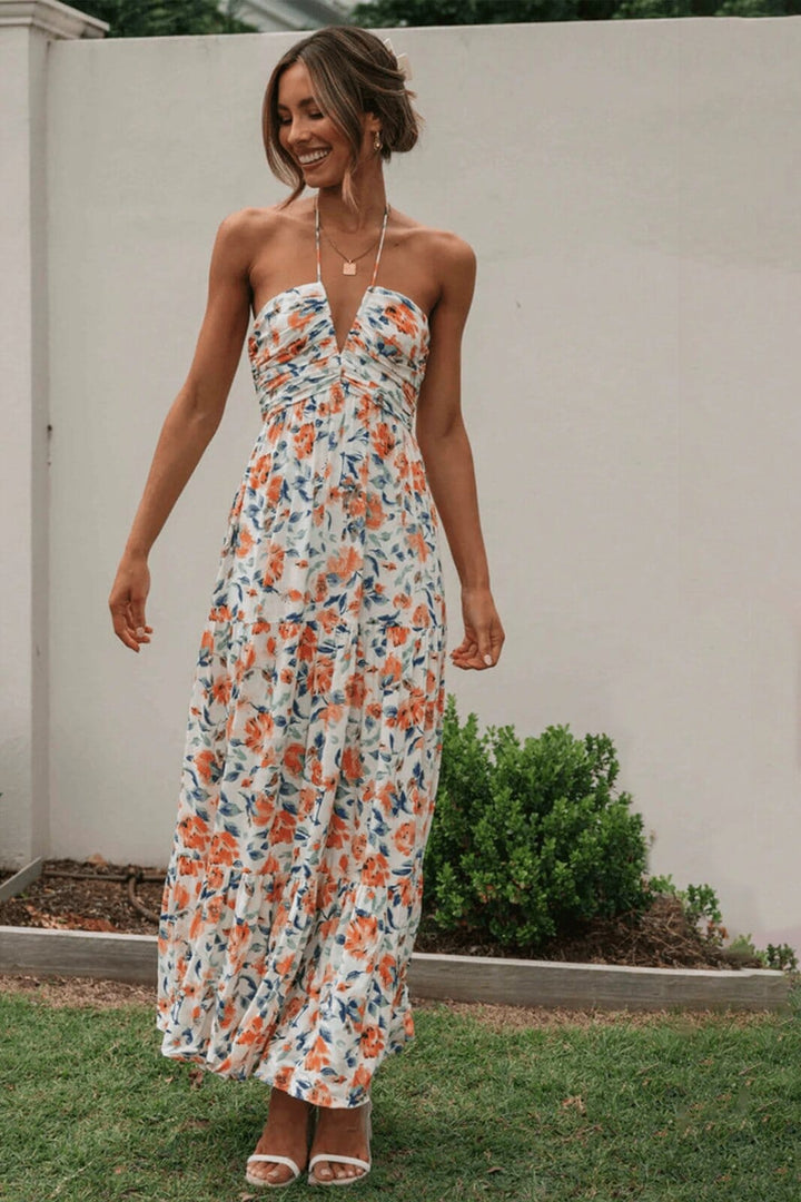 Althea Sommer Maxikleid mit Neckholder
