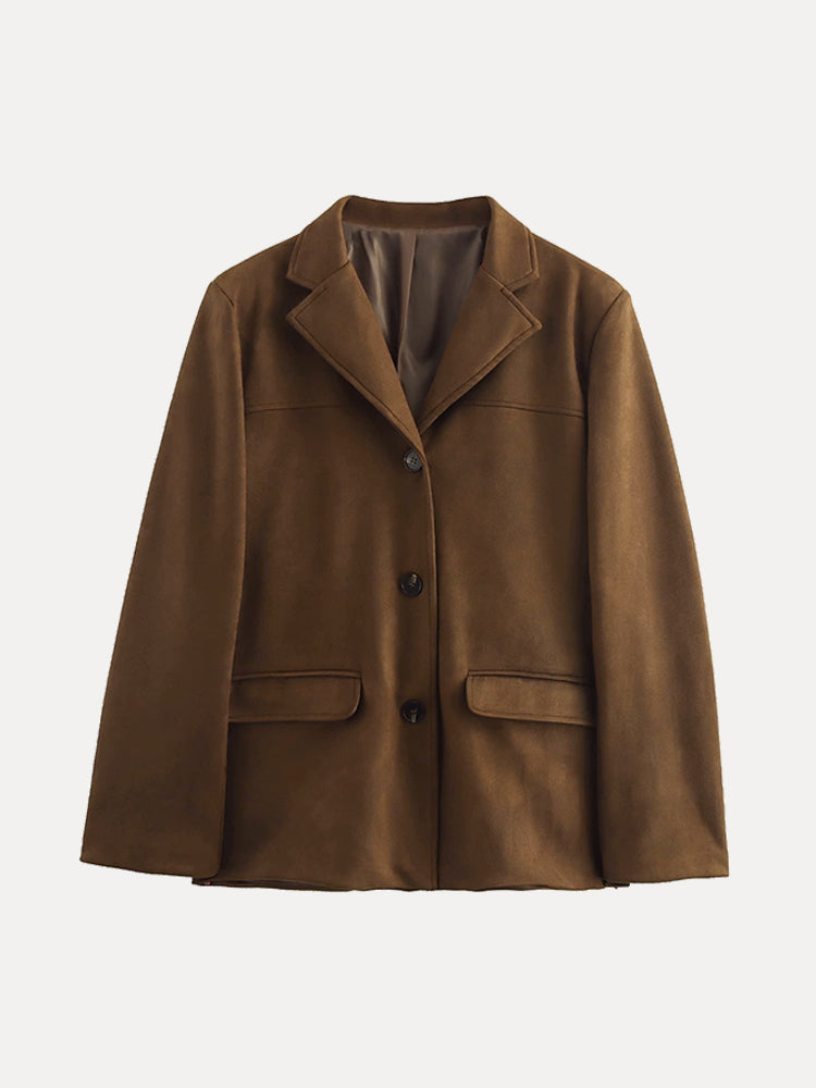 Bina Wildleder-Blazer