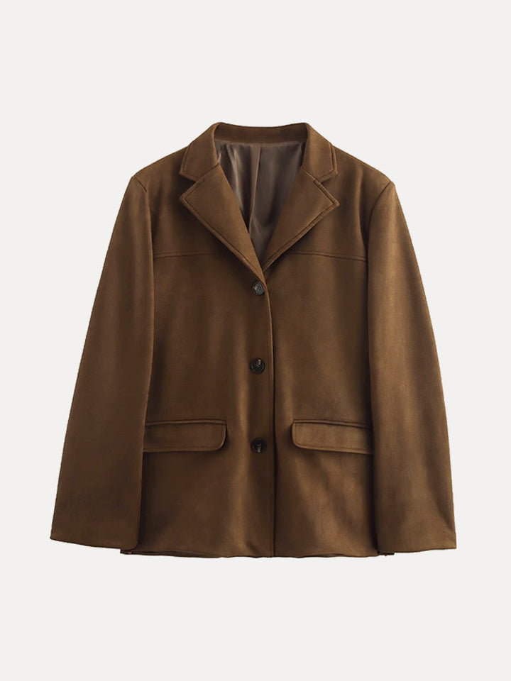 Bina Wildleder-Blazer