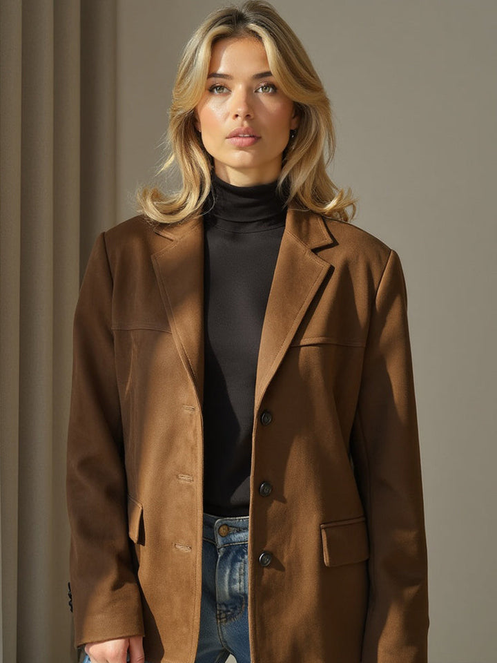 Bina Wildleder-Blazer