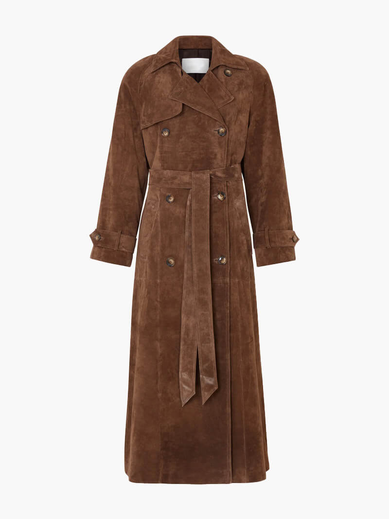 Thea Damen Trenchcoat aus Wildleder - Modehaus Blum