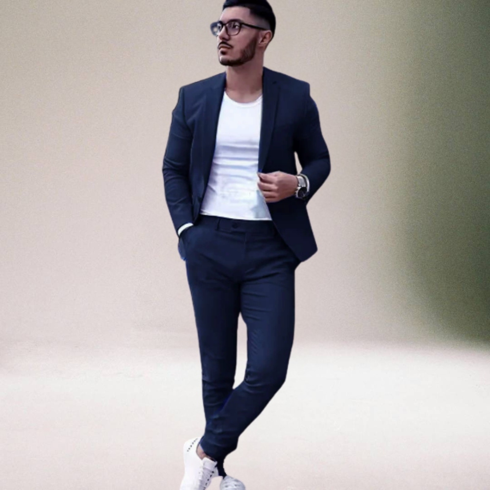 Dunkelblaues Titus Set für Herren sportlich elegant mit bequemer Passform für jeden Anlass