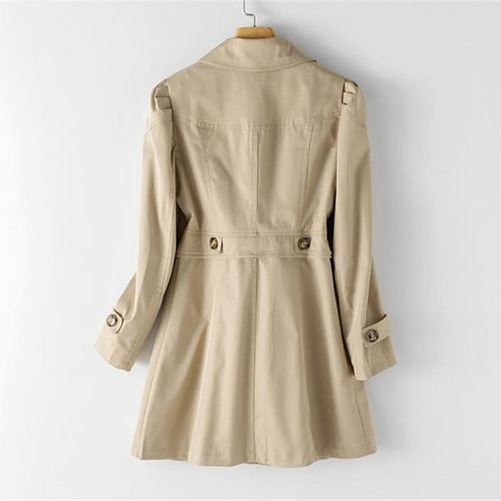 Taillierte Trenchcoat mit knöpfbaren Manschetten für Damen
