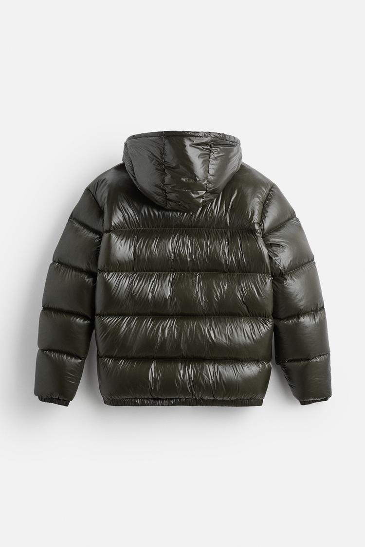 Unisex Steppjacke mit Kapuze und Reißverschluss