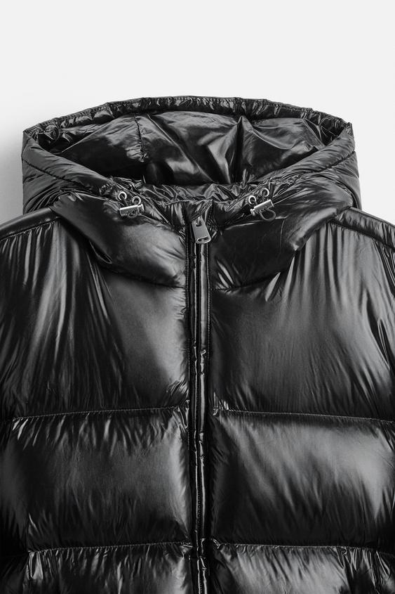 Unisex Steppjacke mit Kapuze und Reißverschluss