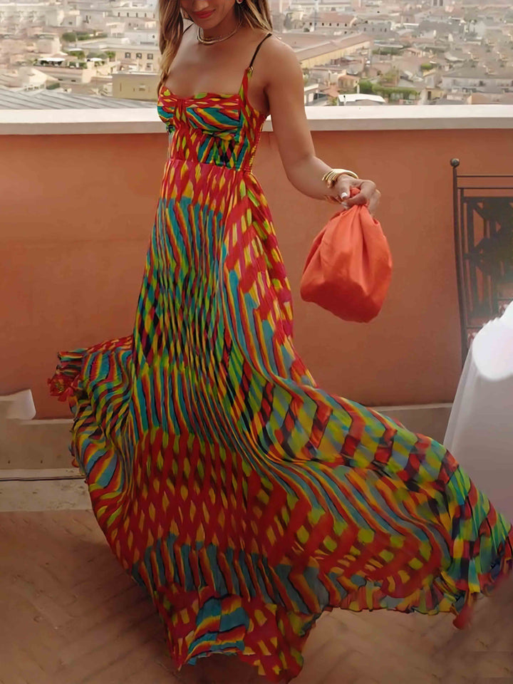 Valina Atemberaubendes Spaghetti-Träger Maxikleid für Damen