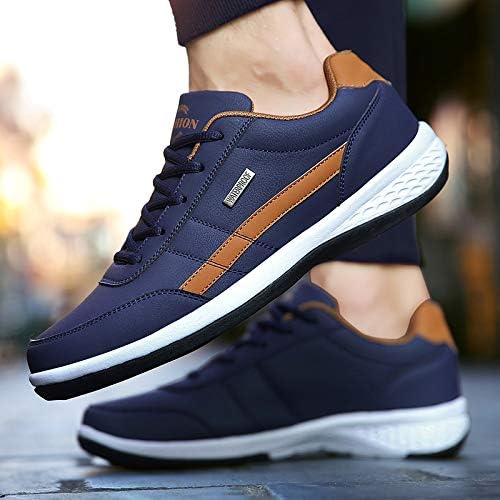 Wasserdichte orthopädische Lederschuhe für Herren in Blau