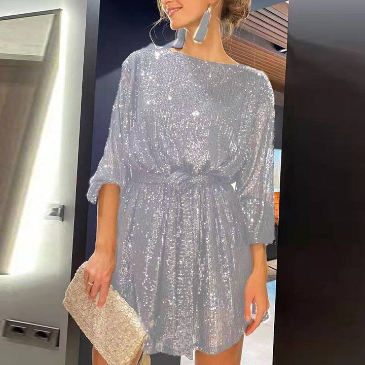 Anneliese Lose Pailletten Minikleid