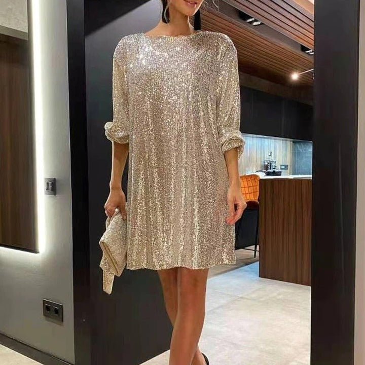 Anneliese Lose Pailletten Minikleid