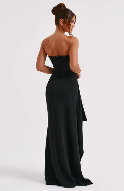 Sieglinde Schulterfreies Maxi-Kleid