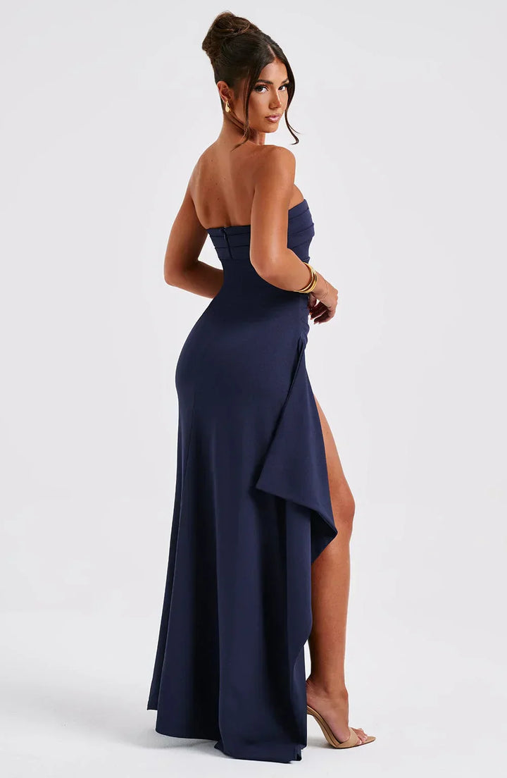 Sieglinde Schulterfreies Maxi-Kleid